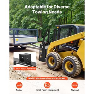 Telaio per Forche Portapallet per Skid Steer da 4000 Libbre con Attacchi da 45 Pollici, Ricevitore per Gancio Rapido da 2 Pollici, Capacità Nominale di 4500 Libbre - Product Image 5