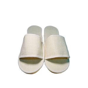 Pantoufles d'hôtel en coton de jute écologiques de haute qualité Pantoufle de spa jetable pour les voyages à faible quantité minimale de commande Commodités d'hôtel écologiques - Product Image 2