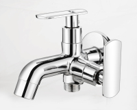 Robinet mural en alliage de zinc durable à corps long, à portée étendue, pour jardin, usage domestique et cuisine