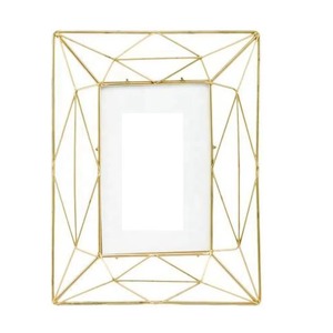 Miroir mural en métal en forme de feuille de Ginkgo de qualité assurée, décoration bohème encadrée - Product Image 5