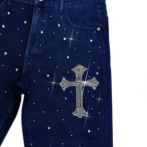 Pantalones Cortos de Mezclilla para Hombre, Estilo Vintage, Cintura Alta, 100% Algodón, de Alta Calidad, Secado Rápido, Nueva Colección, Tendencia Actual - Product Image 3
