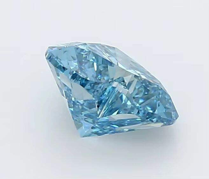 AURALUXURIA Diamant bleu de laboratoire taille cœur, pierre libre, certifié IGI, couleur fantaisie VS2, excellente taille pour la fabrication de bijoux - Product Image 2