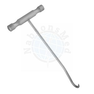 NABSONS MED Gancho para Huesos Grande con Mango en T, Acero Inoxidable Alemán, Instrumento Quirúrgico Ortopédico Manual, Reutilizable para Manipulación Ósea, CE - Product Image 6