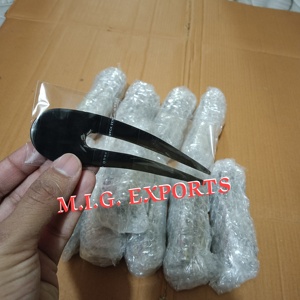 Buffalo Natural Black Horn Hair <b>Pins</b> & Forks-Eco-Friendly DIY Modern Handmade for Securing <b>Buns</b> Chignons & French Twists - Product Image 3