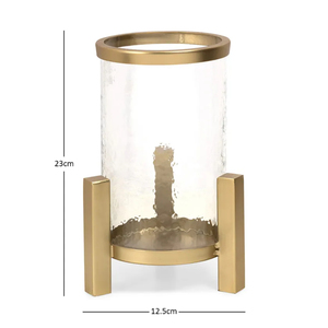 Glass Candle Jar with Stand Hot Sale Tabletop Decorative <b>T</b> <b>Light</b> Candle Votive Modern Glass Hurricane and Lantern for Interiors - Product Image 5