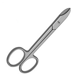 Tijeras para Coronas Dentales de 4.5 Pulgadas, Rectas, Instrumentos Quirúrgicos Dentales, Acero Inoxidable de Grado Alemán, Tijeras de Precisión para Cortar Coronas - Product Image 3