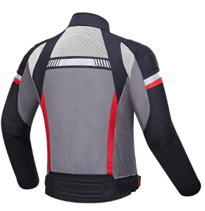 <b>Summer</b> Unisex <b>Motorcycle</b> <b>Jacket</b> Breathable Mesh Printed with CE Armor Waterproof & Flame-Retardant Protective Design - Product Image 4