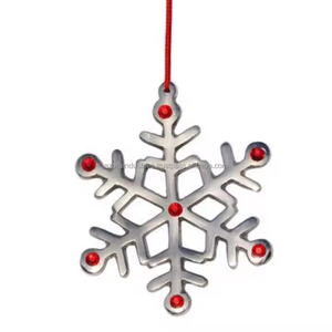 Metal colgante Navidad copo de nieve para Navidad hogar evento decoración Navidad adornos colgantes de Navidad - Product Image 4