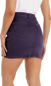 Falda Vaquera para Mujer, Nueva Colección, Diseño Casual, Tallas Personalizadas para Adultos, Transpirable con Decoración de Lentejuelas - Product Image 2