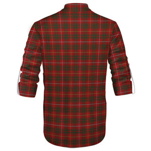 Chemise à manches longues pour homme de haute qualité, motif tartan écossais Dalzell, style Ghillie à lacets, chemise décontractée Jacobite 2026 - Product Image 3