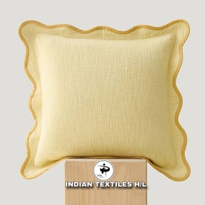 Boho Cotton Scallop Cushion Cover Living Room Home Decor Customize With Custom Design Boho Pillow Eco-Friendly Custom OEM - Product Image 1