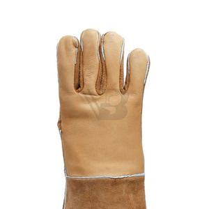 Guantes de Soldadura Eléctrica Industriales de Cuero Vacuno de 16 Pulgadas, Resistentes al Fuego, a las Mordidas y a la Abrasión, para Tuberías de Petróleo - Product Image 6