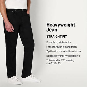 Pantalon sur mesure pour homme, coupe large, 100% coton foncé, design unique, respirant, taille mi-haute, motif uni, look décontracté printemps - Product Image 4