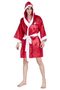Robe de boxe rouge RXN, robe d'arts martiaux, logo personnalisé, robe d'entraînement pour adultes - Product Image 1