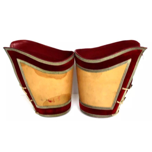 Guantelete Masónico de Lona y Cuero con Bordado Antiguo de los Caballeros Templarios, Superventas, Puños Bordados Personalizados en 3D - Product Image 4