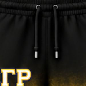 Pantalones Deportivos Oversize Tie-Dye para Mujer, Marca Sigma Gamma Rho, Color Negro y Dorado, Pantalones Jogger de la Hermandad Griega, Pantalones Deportivos Personalizados con Estampado, Casuales - Product Image 3