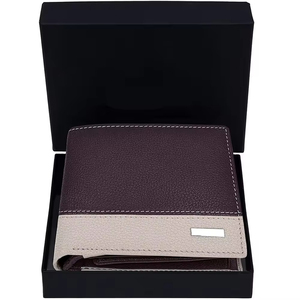 Top Trending Slim Men's PU Leather <b>Wallet</b> With Panelled Design Fold Closure Minimalist Style Daily Use Short Length <b>Wallets</b> - Product Image 4