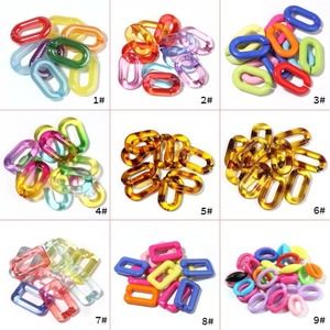 Cadena de Resina Rústica Personalizable en Varios Tamaños, Eslabones Transparentes Multicolores, Diseño Moderno Hecho a Mano, Decoración para el Hogar, Disponible a Precio de Mayoreo - Product Image 2