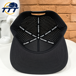 Casquette de golf personnalisée à 5 panneaux avec logo en caoutchouc, fabriquée au Vietnam, découpée au laser, respirante, à fermeture snapback, chapeau de sport, vente en gros OEM ODM, usine OEM - Product Image 4