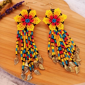 Pendientes de Cuentas Multicolores Modernos Personalizados, Diseño 3D Hecho a Mano, Joyería Ligera para Uso Diario, Estilo Boho, Orion - Product Image 6