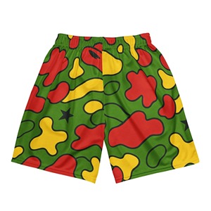 Shorts de sport pour homme, taille haute, couleur unie, séchage rapide, respirant, taille élastique, polyester/coton - Product Image 2