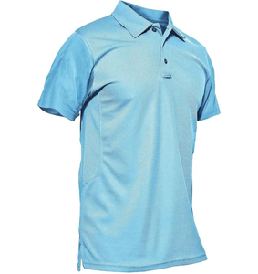 Polo de Hombre al por Mayor, Nuevo, de Algodón, Manga Corta, Color Sólido, Transpirable, Corte Holgado, Diseño Casual, para Golf - Product Image 3