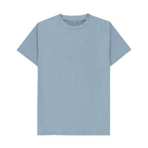 เสื้อยืดพรีเมียมเนื้อผ้าถักอย่างดี ระบายอากาศได้ดี สีเขียวอมฟ้า คอกลม แขนสั้น ผ้าฝ้าย ทรงปกติ สวมใส่สบาย เหมาะสำหรับทุกวัน - Product Image 6
