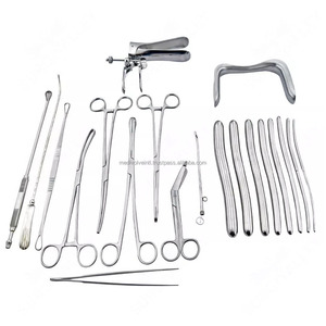 Ensemble de 20 instruments chirurgicaux gynécologiques D&C avec dilatateurs, pinces, boîte, fournisseur en gros d'instruments chirurgicaux - Product Image 2