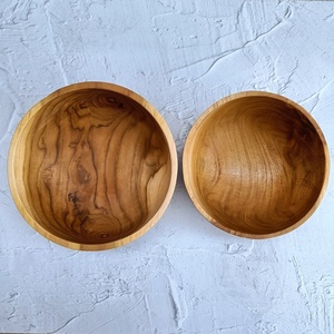 Tazón de madera para servir, utensilio de cocina versátil, tazón de madera multiusos, tazón de madera para uso diario. - Product Image 6