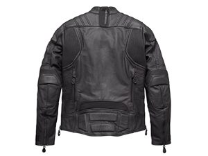 Chaqueta de Cuero Genuino Gratify Slim Fit para Hombre, Chaqueta de Motociclista CoolCore Skull - Product Image 2