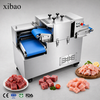 Machine industrielle de découpe de viande, coupe-viande automatique à haute efficacité pour la transformation de la viande fraîche et congelée (bœuf, porc, poulet)