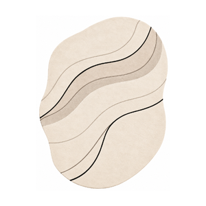 Alfombra de Lana Saanjh Flow, Hecha a Mano, Diseño Abstracto, Alfombra de Lana Premium Hecha a Mano, Alfombra de Diseño Artesanal - Product Image 1