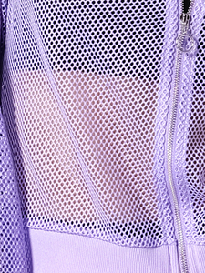 Sudadera con capucha de diseño personalizado, bordada, oversize, con hombros caídos, para otoño/invierno, para mujer, con espalda descubierta y malla hueca en los hombros, estilo urbano. - Product Image 5