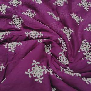 Wholesale Borer Embroidery Fabric With Velvet Net Organza Design For Boutique <b>Garment</b> And Premium Fashion Global Textile Trade - Product Image 2