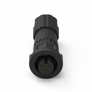 Connecteur industriel de type assemblage femelle, étanche IP67, avec boîtier en nylon et contact en laiton 3 broches - Product Image 3