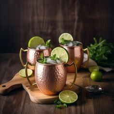 Copper cocktail mug collection wildflower valley beverage <b>cups</b> <b>reusable</b> premium drink serving durable mugs finish - Product Image 1