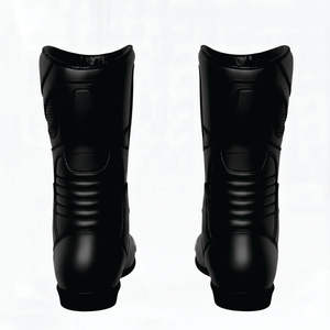 Chaussures de moto sur mesure pour adulte, en cuir véritable rouge, hauteur de la cheville, confortables - Product Image 5