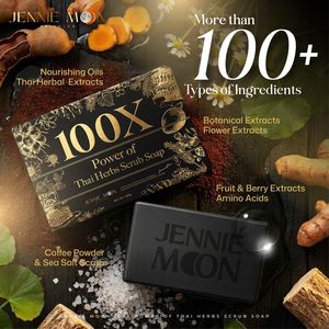 เจนนี่ มูน 100X สบู่สครับสมุนไพรไทย 160 กรัม - Product Image 3