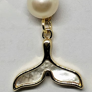 Boucles d'oreilles queue de sirène en perles d'eau douce plaquées or, bijoux anti-ternissement, fabricant et fournisseur en gros - Product Image 6
