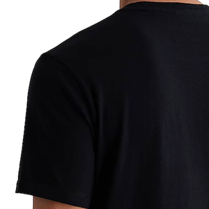 Camiseta Personalizada para Hombre, de Poliéster/Algodón, Casual, sin Cuello, Tejida, Ecológica, de Manga Corta, Bordada, de Color Sólido, Venta al Por Mayor OEM - Product Image 2