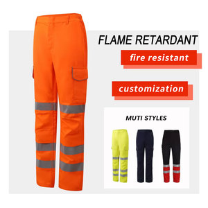 Pantalon de travail cargo bleu foncé en coton, uniforme pour la logistique, l'entrepôt et la sécurité - Product Image 4