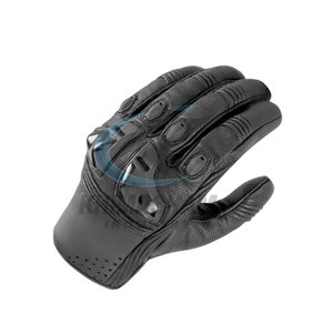 Gants de moto en cuir polyuréthane de haute qualité, antidérapants, respirants, à doigts entiers, avec sangle de poignet réglable pour la conduite en extérieur - Product Image 5