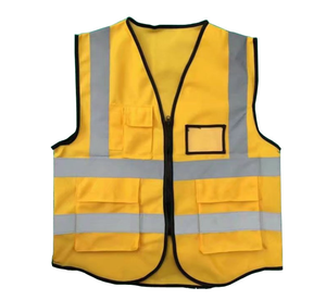 Custom Logo Printed <b>Waterproof</b> Cotton Safety Hot Sale Construction Workwear Vest Safety Vest Reflective Clothing High Visibility - Product Image 4