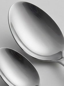 Ensemble de couverts en acier inoxydable poli miroir, cuillère, couteau, fourchette, design minimaliste, passe au lave-vaisselle, ustensiles de table pour mariage - Product Image 2