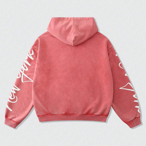 Sweat à capuche personnalisé de qualité supérieure, en coton molletonné, coupe ample, impression sérigraphique - Product Image 2