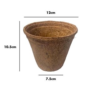 Maceta de Fibra de Coco Premium, Ecológica y Biodegradable, para Cultivar Flores, Hierbas y Vegetales - Product Image 3