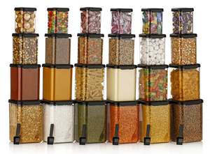 Premium Airtight Eco-Friendly Classic PET+PE Lightweight Durable Space-Saving Kitchen <b>Storage</b> Containers Set | BPA <b>Storage</b> <b>Box</b> - Product Image 3