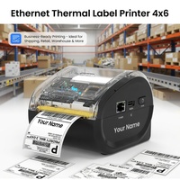 Printer Label Thermal Resolusi Tinggi Grosir B0FR4VWBR4 300 DPI Printer Barcode Bluetooth Ethernet USB-OEM Label Kemasan