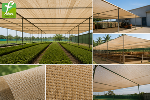 Camel Color beige shade net HDPE Shade Sail <b>Canopy</b> Waterproof <b>Sun</b> Shade for <b>Garden</b> Car Park Outdoor Farm Use - Product Image 6