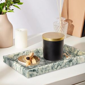 Premium Handmade Marble Bathroom Display Tray for Soap, Candles, Towels and Hotel Style <b>Vanity</b> Decor By AALIYAN IMPEX - Product Image 4
